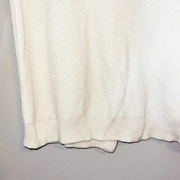 Madewell Province Cream & Tan Cross-back Pullover Knit Sweater Medium Women’s - Picture 6 of 13